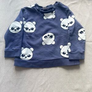 Charming Panda Print Toddler Sweatshirt